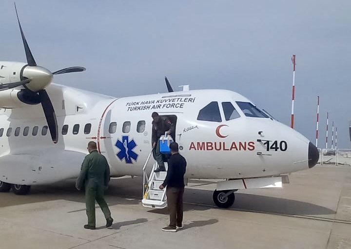 Türk Hava Kuvvetleri, acil karaciğer nakli bekleyen hasta için zamanla