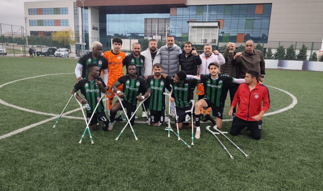 Konya deplasmanında rakibini 3-0 mağlup eden Malatya Büyükşehir Ampute Futbol
