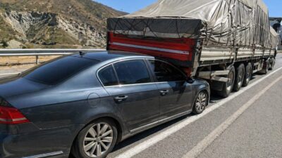 Malatya’nın Doğanşehir ilçesinde TIR’a arkadan çarpan otomobilin sürücüsü İbrahim Coşkun,