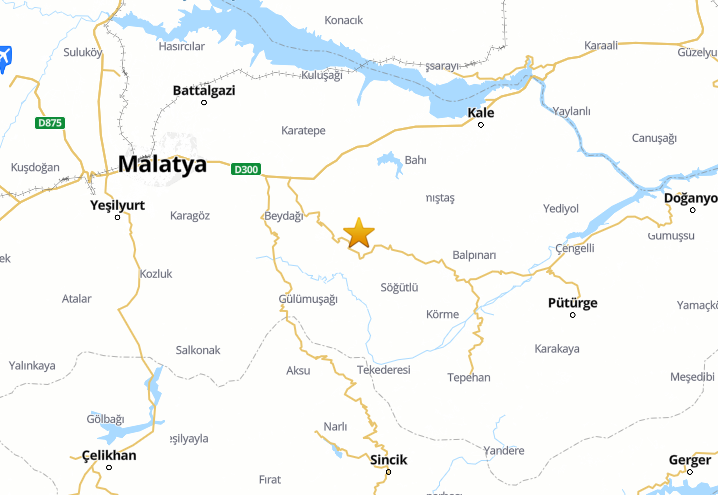 Malatya’nın Battalgazi ilçesinde meydana gelen 5.6 büyüklüğündeki deprem çevre illerde