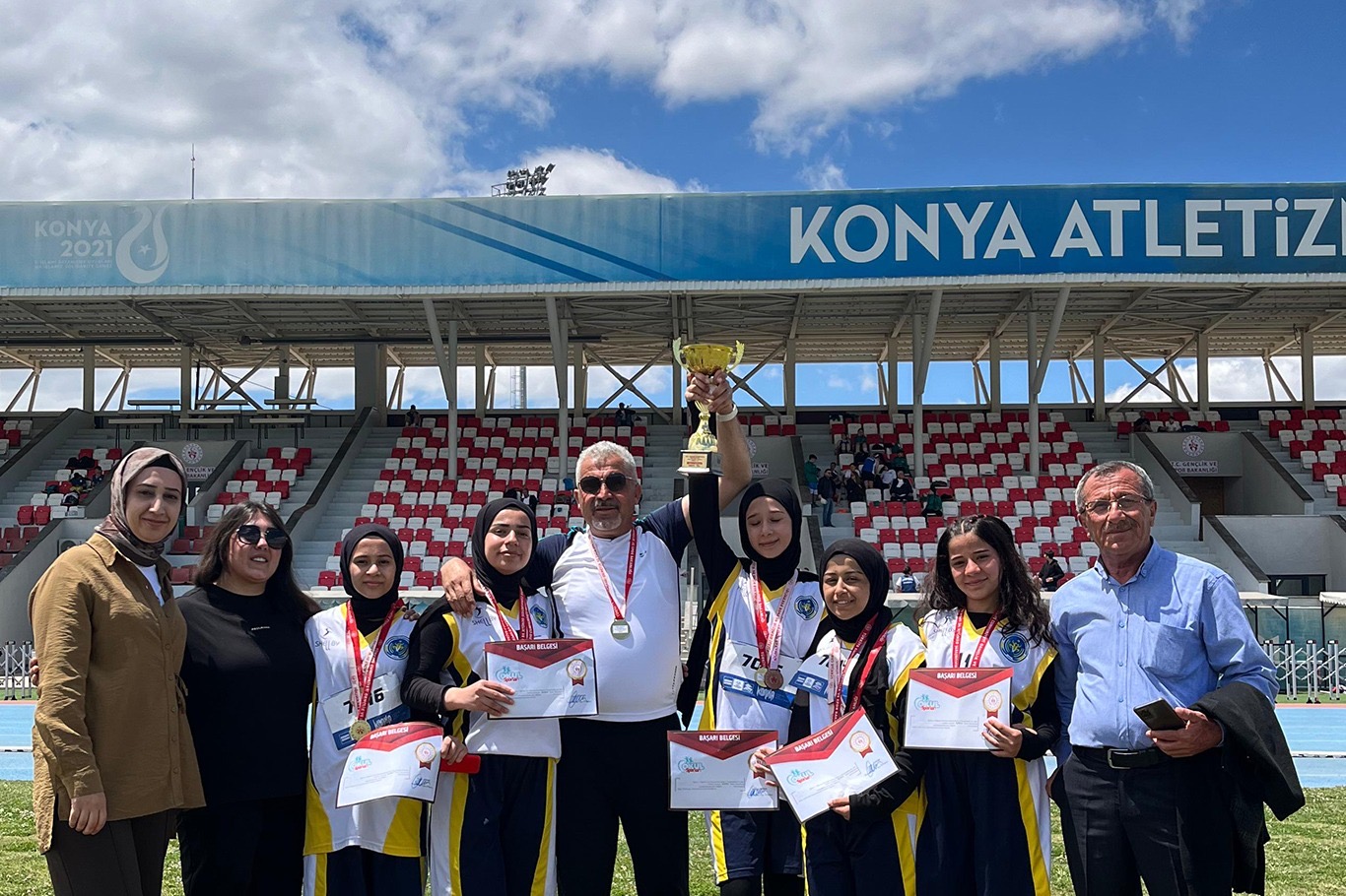 Konya’da düzenlenen Okul Sporları İşitme Engelliler Atletizm Türkiye Şampiyonası’nda Malatya