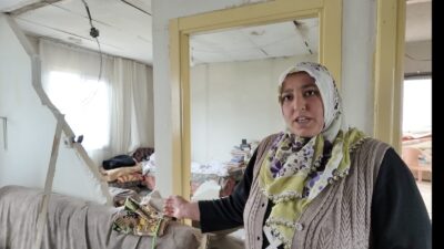 Doğanşehir’de yaşayan Ayfer Ayaz, 14 yaşındaki kızını son anda yıkılan