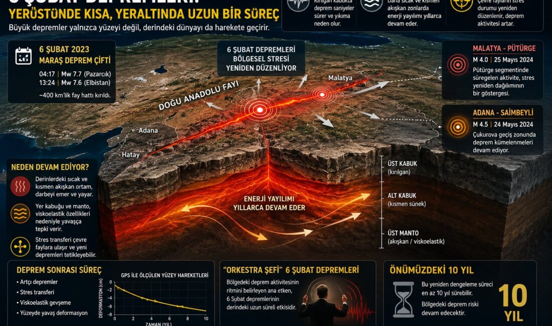 Deprem Uzmanından dikkat çeken açıklama: “6 Şubat deprem çifti hala yeraltında canlı” Karadeniz Teknik Üniversitesi Jeoloji Mühendisliği Bölümü’nden emekli Prof. Dr. Osman