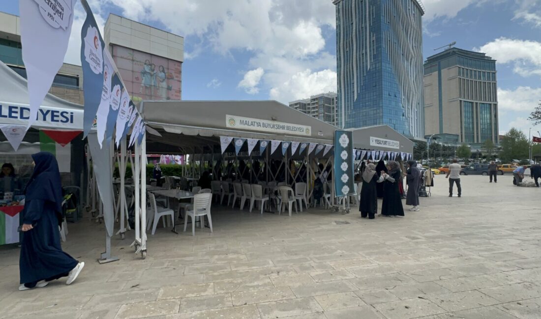 Malatya’da İlim Yayma Cemiyeti tarafından Gazze’ye destek amacıyla organize edilen