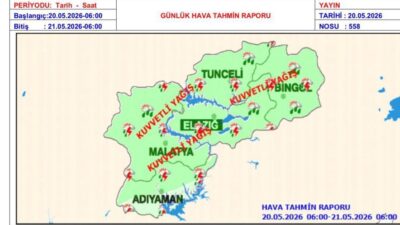 Malatya Valisi Seddar Yavuz, kent genelinde kuvvetli yağış beklendiğini belirterek