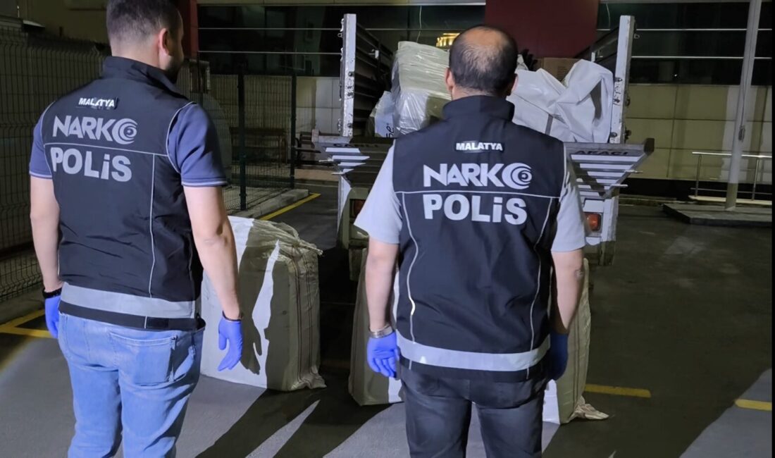 Malatya’da narkotik ekiplerinin batı illerinden kente uyuşturucu madde getiren şahıslara