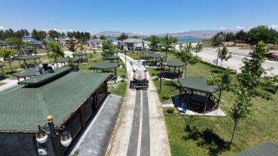 Battalgazi Belediyesi ekipleri, yaz aylarında vatandaşların yoğun olarak kullandığı Kırkgöz