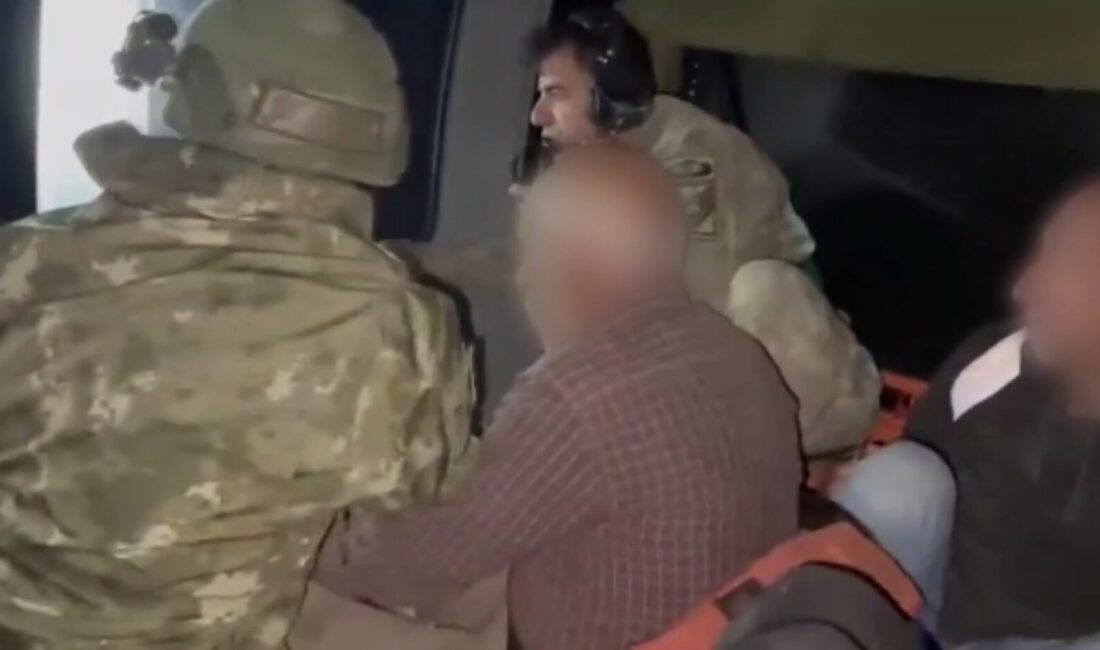 Malatya’nın Doğanşehir ilçesi kırsalında sarp ve ulaşılması güç arazide mahsur