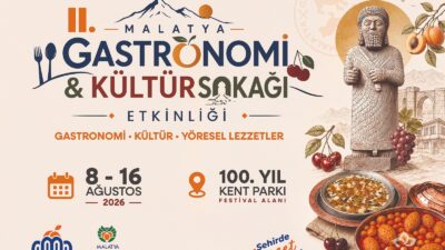 Malatya’da Gastronomi Şöleni Başlıyor Malatya Kültür Yolu Festivali kapsamında düzenlenen Gastronomi & Kültür
