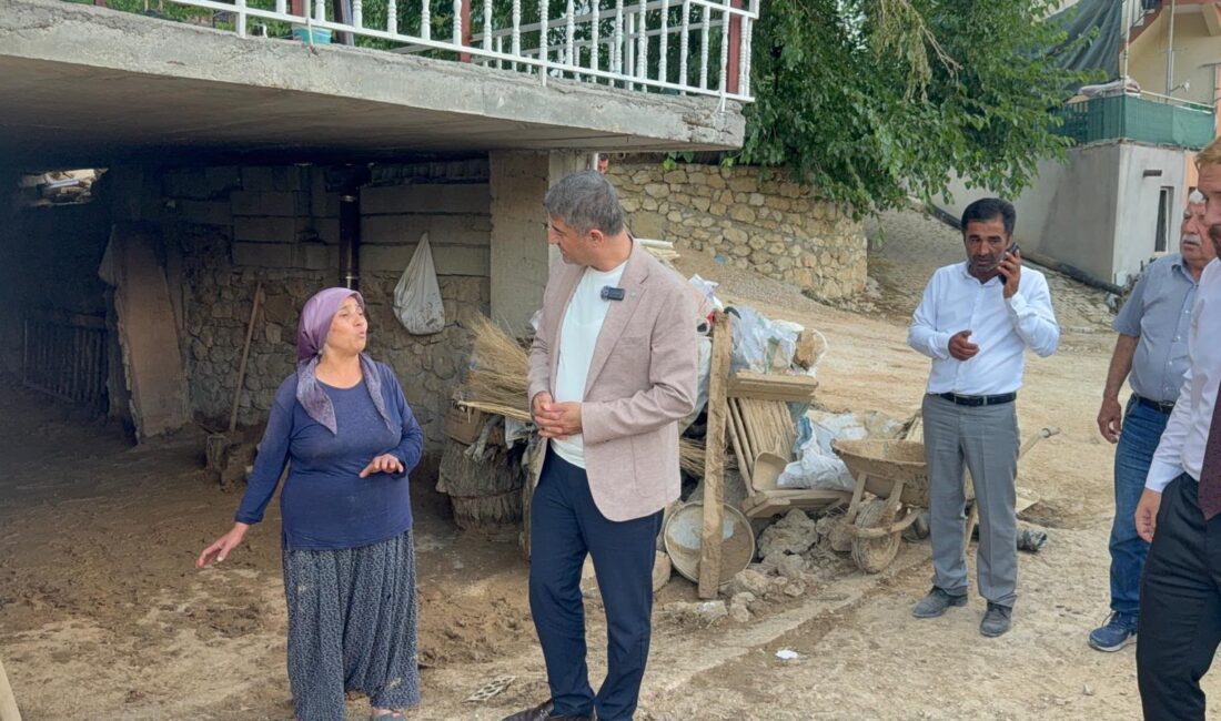 Serdar Yıldız, Selden Etkilenen Kocaözü’nde İncelemelerde Bulundu İYİ Parti Malatya İl Başkanı Serdar Yıldız, Hekimhan’ın Kocaözü Mahallesi’nde