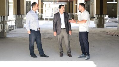 Battalgazi Belediye Başkanı Bayram Taşkın, eski hal binasının bulunduğu alanda