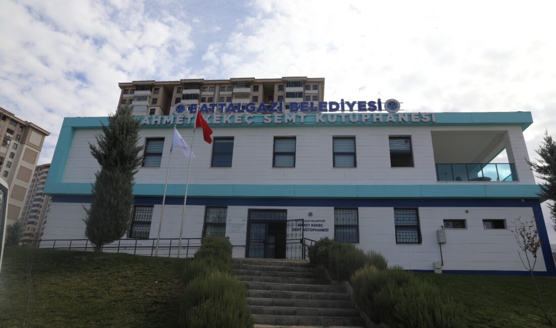 Battalgazi Belediyesi Ahmet Kekeç Semt Kütüphanesi, sınavlara hazırlanan öğrencilere sessiz