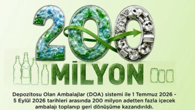 Depozitosu Olan Ambalajlar sistemi kapsamında 1 Temmuz-5 Eylül tarihleri arasında