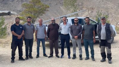Gökpınar sulama suyunun ana borusunda meydana gelen patlama nedeniyle Darende’de