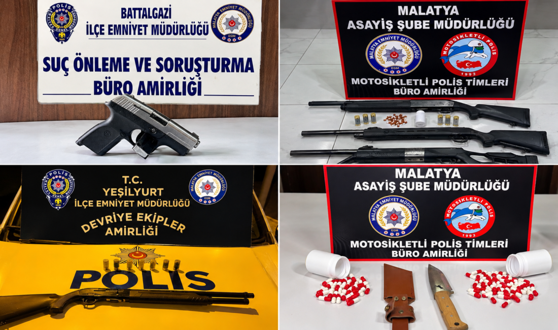 Malatya’da 5 Günlük Asayiş Bilançosu: 39 Aranan Şahıs Yakalandı Malatya’da polis ekiplerinin 20-24 Eylül tarihleri arasında gerçekleştirdiği asayiş uygulamalarında