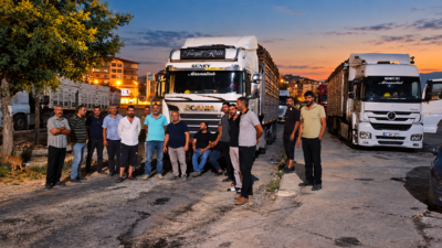 Malatya Şeker Fabrikası’na pancar taşıyan nakliyeciler, açıklanan nakliye ücretlerinin artan