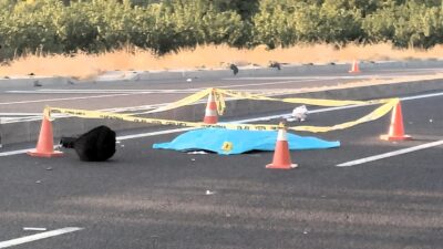 Malatya’nın Darende ilçesinde yolcu otobüsünden indikten sonra yolun karşısına geçmeye