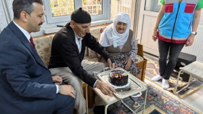 Battalgazi ilçesinde 1 Ekim Dünya Yaşlılar Günü kapsamında, doğum günü