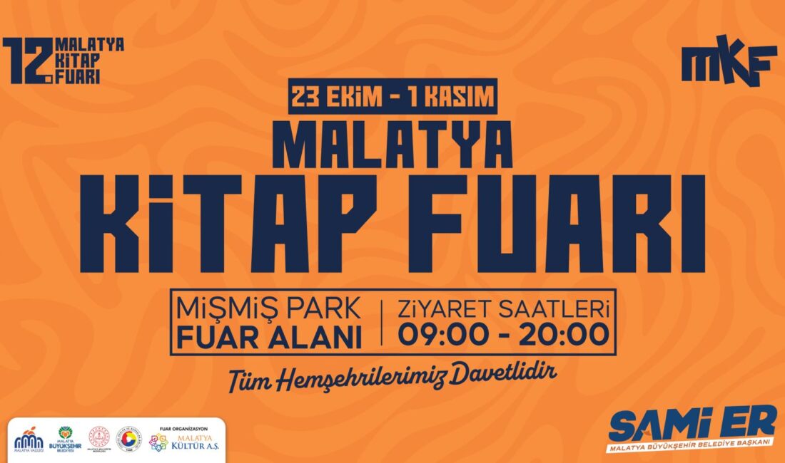 12. Malatya Anadolu Kitap ve Kültür Fuarı Kapılarını Açıyor Malatya Büyükşehir Belediyesi ve Malatya Valiliği iş birliğinde bu yıl