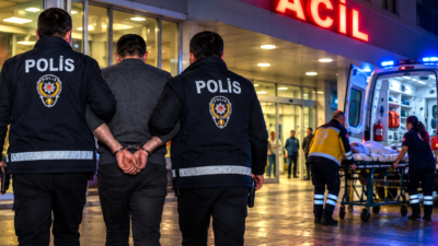 Malatya’nın Akçadağ ilçesinde bir kişi, evde tartıştığı eşini 4 çocuğunun