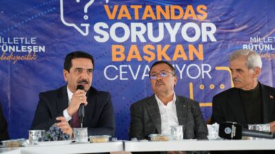 Battalgazi Belediye Başkanı Bayram Taşkın, Nuriye Mahallesi’nde vatandaşlarla bir araya