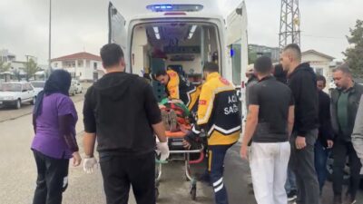 Malatya’nın Doğanşehir ilçesinde şehir içi minibüsünden indikten sonra yolun karşısına