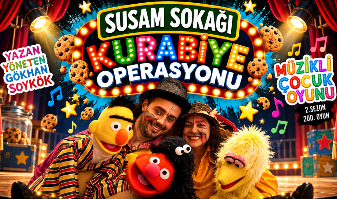 Efsane Karakterler Malatya Sahnesinde: “Susam Sokağı: Kurabiye Operasyonu” Çocuklarla Buluşuyor! Dünya televizyon tarihinin en çok sevilen ve iz bırakan çocuk