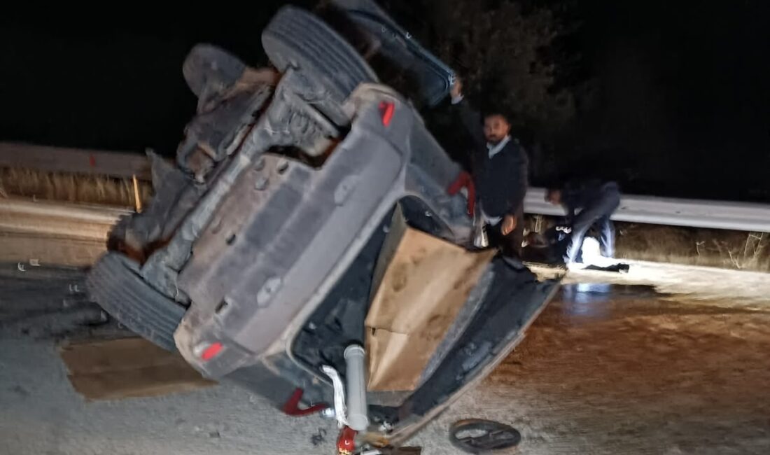 Malatya’da Hekimhan-Malatya karayolunda cipin beton mikserine çarpması sonucu meydana gelen