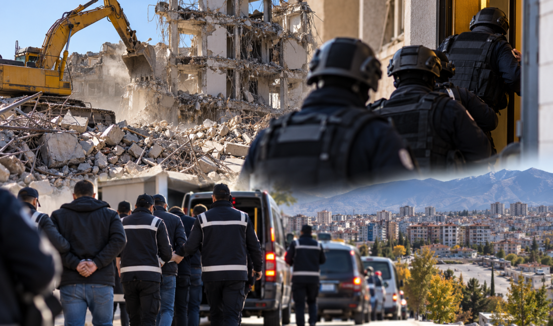 Malatya Merkezli 7 İlde Yıkım Operasyonu: 26 GözaltıLo Malatya’da 6 Şubat depremlerinin ardından gerçekleştirilen yıkım çalışmalarına ilişkin yüklenici