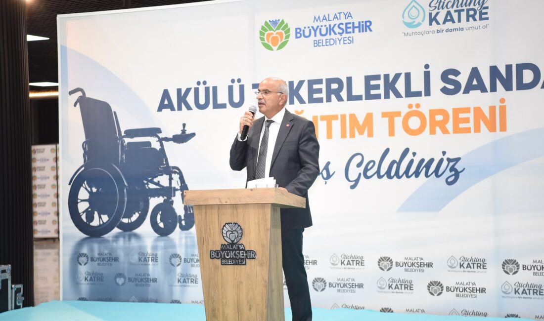 Malatya’da 80 Engelli Bireye Akülü Tekerlekli Sandalye Desteği Malatya Büyükşehir Belediyesi ile Hollanda merkezli KATRE Vakfı iş birliğinde,