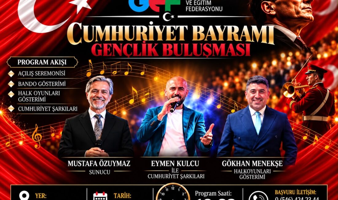 Gençlik ve Eğitim Federasyonu (GEF), Cumhuriyet’in kuruluşunun 103’üncü yıl dönümü