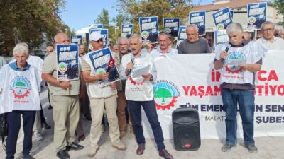 Tüm Emeklilerin Sendikası Malatya Şube Başkanı Bekir Erdem, emeklilerin geçim