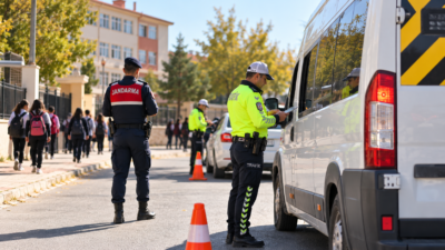 Malatya’da polis ve jandarma ekiplerince okul çevreleri ile öğrenci servislerine