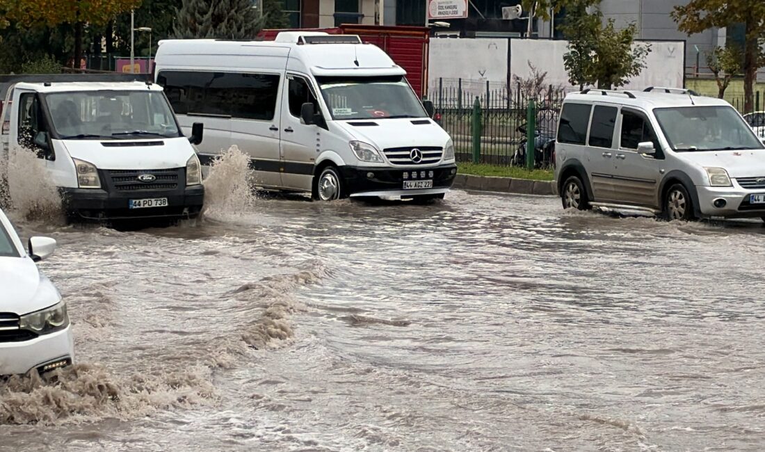 Malatya’da Meteoroloji’nin sarı kodlu uyarısının ardından etkili olan kısa süreli