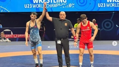 ABD’nin Las Vegas kentinde düzenlenen U23 Dünya Güreş Şampiyonası’nda mücadele