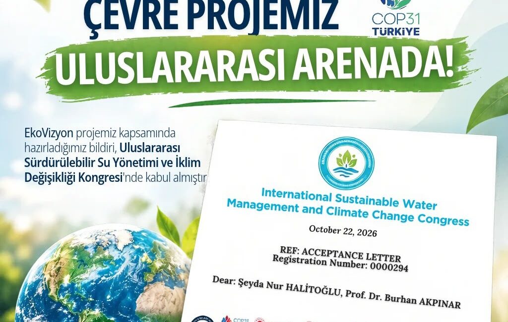 Malatya’nın Çevre Projesine Uluslararası Kabul Malatya İl Millî Eğitim Müdürlüğü AR-GE Birimi tarafından hayata geçirilen