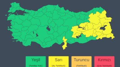 Meteoroloji Genel Müdürlüğü, 6 Ekim Salı günü Malatya’nın güney kesimleri