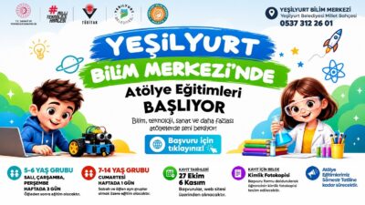 Malatya’nın Yeşilyurt ilçesinde 5-14 yaş arası çocuklara yönelik bilim, teknoloji